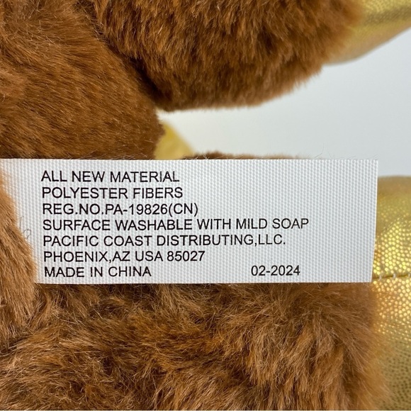 PetSmart Squeak Plush Toy Fortune the Reindeer NEW Brown Dog Toy 11 inches - Picture 9 of 9